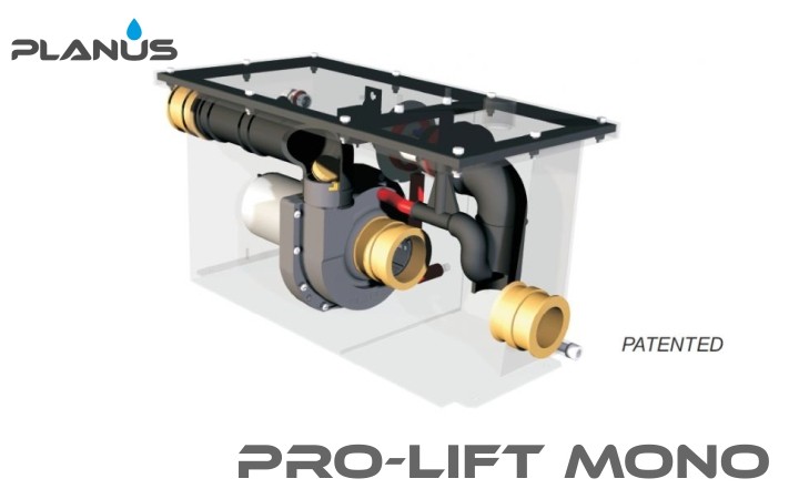 Planus - Pro-Lift Mono 24V Grey Water Transfer Box
